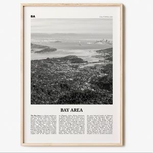 2/$30 NWOT Bay Area Print Black and White Wall Art (frame NOT included)